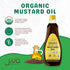 1 (33.8 Jiva Organics Organic Mustard Oil Liter Bottle Ounce) - Non-GMO, Premium, Cold Pressed