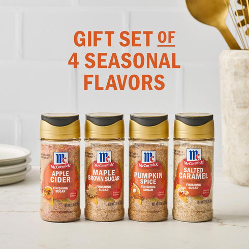 Pack, Set, 14.17 oz McCormick Finishing Sugar Variety Gift Limited Edition, Includes Seasonal Fall Flavors Like Apple