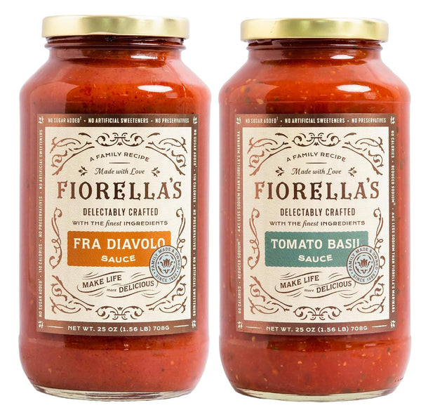 Fiorella's Fra Diavolo & Tomato Basil - Variety Pack - Made with