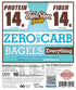 1 Pack (6 Pack) ThinSlim Foods Keto Bagels | Low Carb Everything, Zero Net Carb Bagels Per