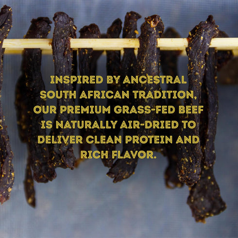 (1 Pack 12) 16g 100% Ayoba Beef Sticks Traditional Ounce, of High Protein Droewors Meat Sticks Made of Grass Fed Beef