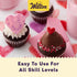 Wilton Jumbo Heart Sprinkles, Heart-Shaped for Valentine's Day Cakes, Cupcakes & Cookies, 3.2 oz, Red and Pink