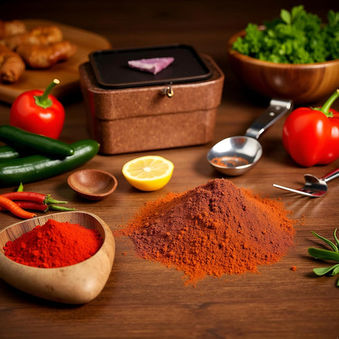 8 oz 100% Essential Spice Carolina Reaper Chili Powder, Extremely Hot Ground Pepper with Fruity, Smoky Flavor Made from