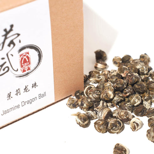 ChaWuWarmSun Jasmine Pearls Tea Dragon Ball, 3.5oz/100g, Loose Leaf Green Tea of Chinese