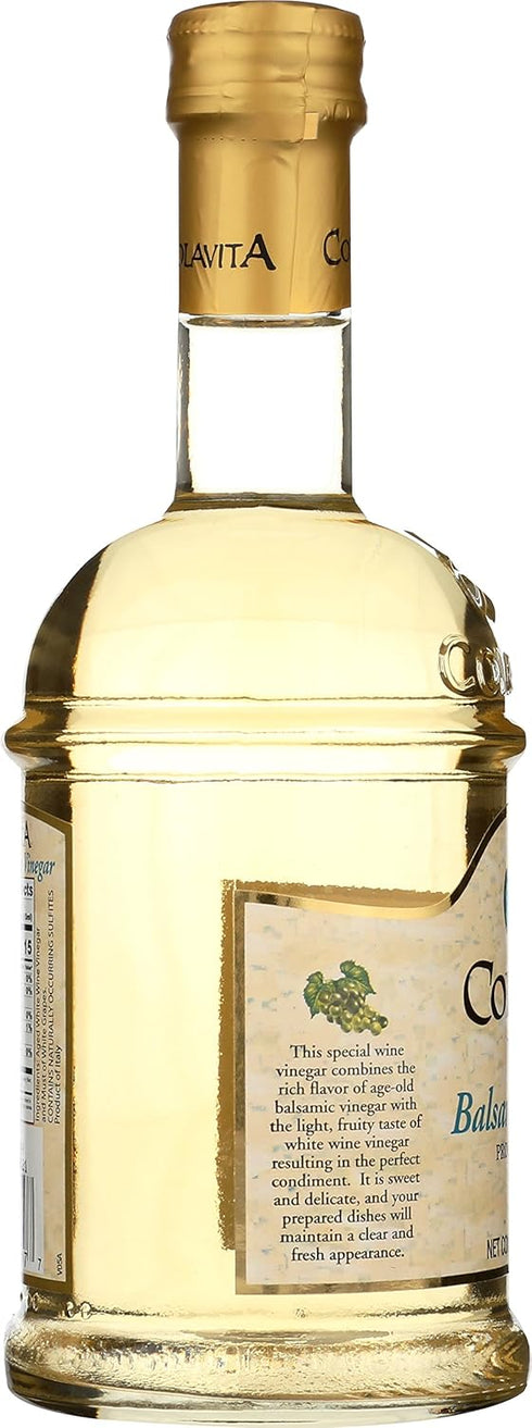COLAVITA 16.9 (Pack 2) White Balsamic Vinegar, Ounce