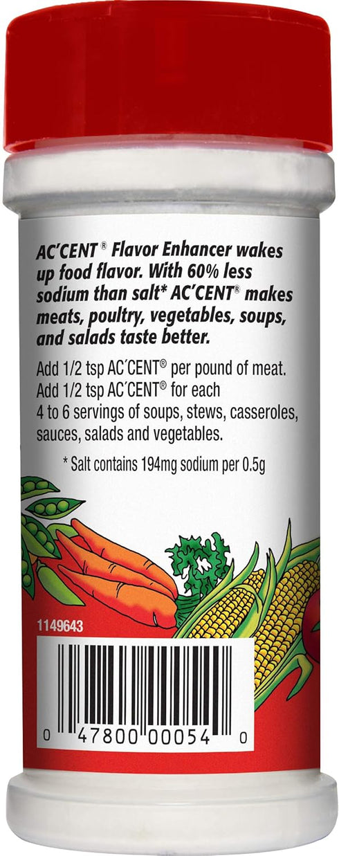 Ac'cent All Natural Flavor Enhancer, 4.5 Ounce (Pack of 6)