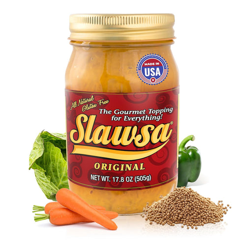 Slawsa Original The Crunchy Relish Alternative | All-Natural Gourmet Topping for Hot