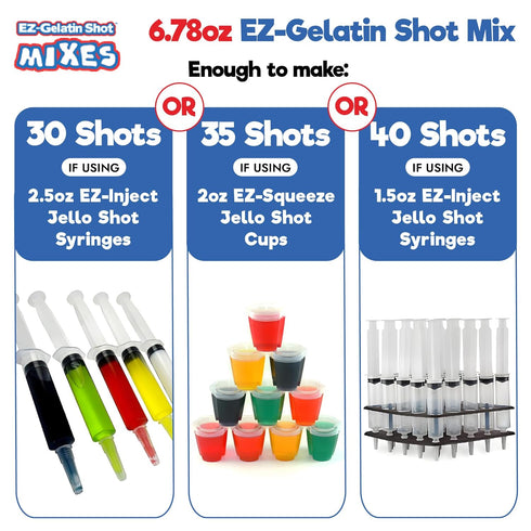 Birthday Cake Jello Shot Mix 6.78 oz - Premium Gluten-Free Mix for Tasty Jello Shots