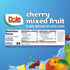 4oz 24 Dole Fruit Bowls No Sugar Added Snacks, Cherry Mixed Fruit Cups, Gluten & Dairy Free, Bulk Lunch Snacks for Kids