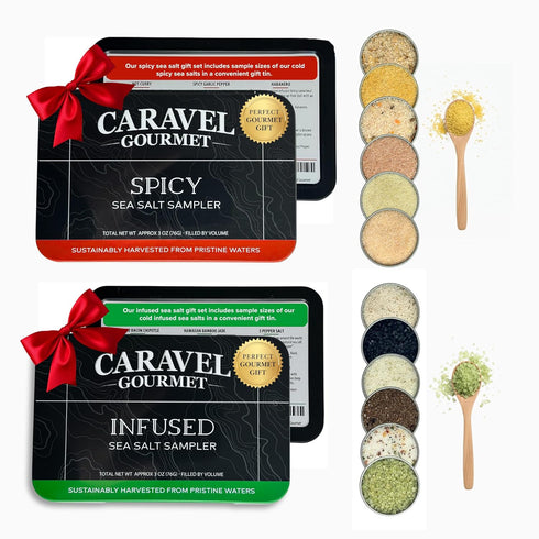 Sea Salt Gift Set - Infused & Spicy Salt Sampler Collections -