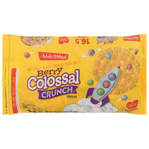Malt-O-Meal, Berry Colossal Crunch, 16.5 Ounce