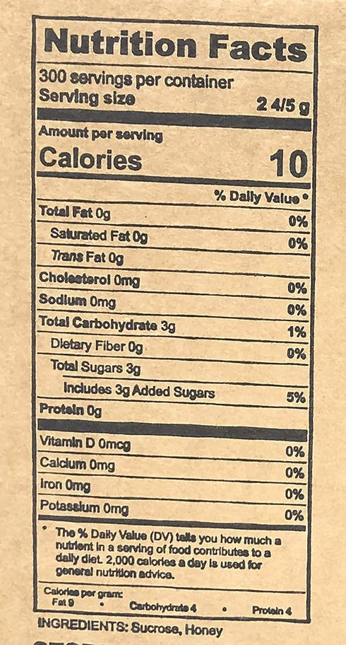 Packets Packets (120) Bee My Honey Pure Granulated Honey Individual Honey Crystal