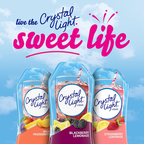 1.62 oz Crystal Light Liquid Blackberry Lemonade Naturally Flavored Drink Mix, fl Bottle