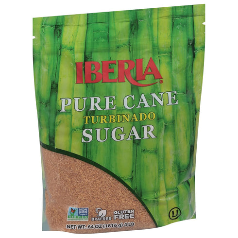 4 lb. Iberia Pure Cane Raw Turbinado Sugar