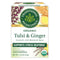 Traditional Medicinals Organic Tulsi & Ginger Tea, 16 Tea Bags, Relieves Stress, Tension, & Irritability