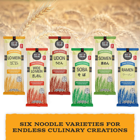 (3 Pack, Best Of Thailand Noodles Wheat Noodles Lo Mein)