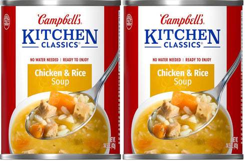 Campbell's Kitchen Classics Chicken and Rice Soup, 14.5 oz. Can (Pack of