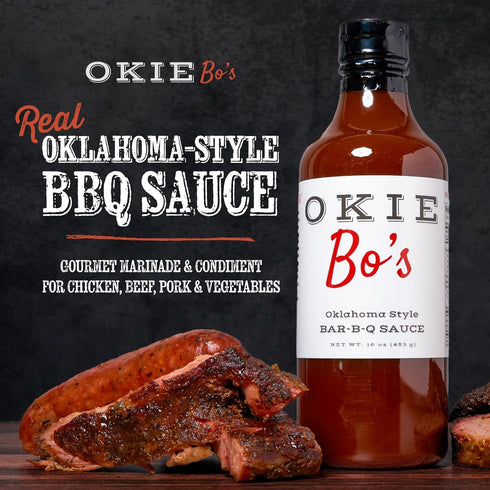 OkieBo's Authentic Oklahoma BBQ Sauce - Ideal for Meats and Seafood