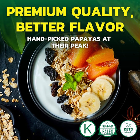 14 (Pack 6) Native Forest Organic Papaya Chunks in Fruit Juice - Papaya Can, Canned Organic Fruit, For Smoothies