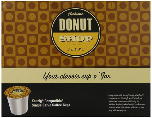 Authentic Donut Shop Blend Chocolate Chip Cookie Single Cup Coffee for Keurig K Cup Brewers, 24 Count