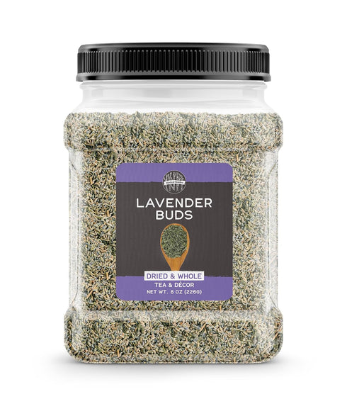 Birch & Meadow 8 oz of Dried Lavender Buds, Tea Additive, Home