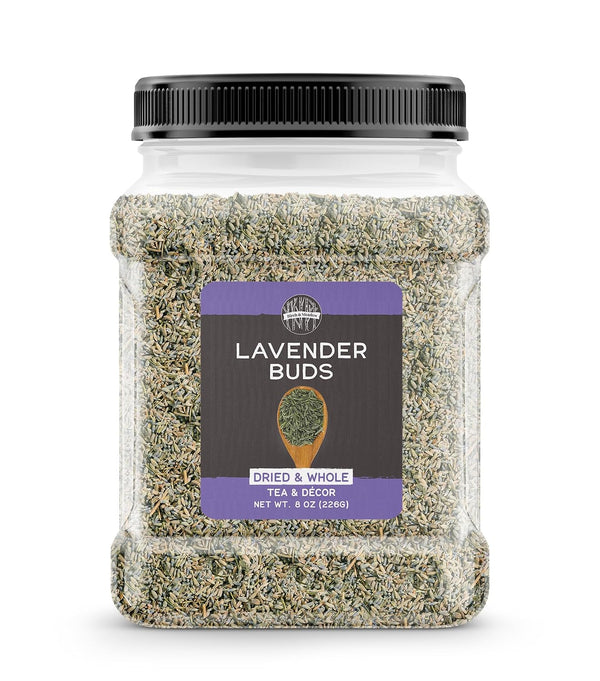 Birch & Meadow 8 oz of Dried Lavender Buds, Tea Additive, Home