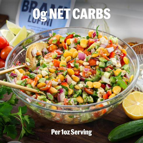 7g 0g 5.3 (Pack 8) BRAMI Lupini Beans Snacks, Mediterranean Medley | Plant Protein, Net Carbs | Vegan, Vegetarian