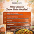 250g Pack 1 Food Earth Chow Mein Noodles Authentic Stir-Fry for Asian Cooking | Non-Sticky Wok-Ready Noodles for Chow