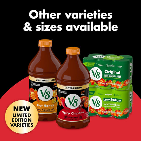 V8 100% 46 oz Spicy Chipotle Vegetable Juice, fl Bottle