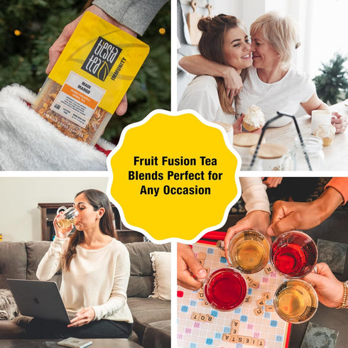 25 13.2 Pack 6 Tiesta Tea - Maui Mango, Loose Leaf, Mango Pineapple Herbal Tea, Premium Non-Caffeinated Fruit Blend
