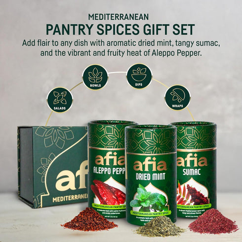 (1pk, 0.7oz) Afia - Dried Mint Seasoning | Dried Mint for Cooking, Mediterranean Pantry Spice for Middle Eastern
