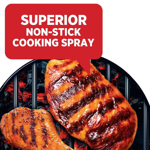 Pam No-Stick Cooking Spray, Grill, High Temperature, 5 OZ (141 g) Each, Pack of 2
