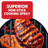 Pam No-Stick Cooking Spray, Grill, High Temperature, 5 OZ (141 g) Each, Pack of 2