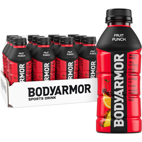 BODYARMOR Sports Drink Sports Beverage, Fruit Punch, Coconut Water Hydration, Natural Flavors