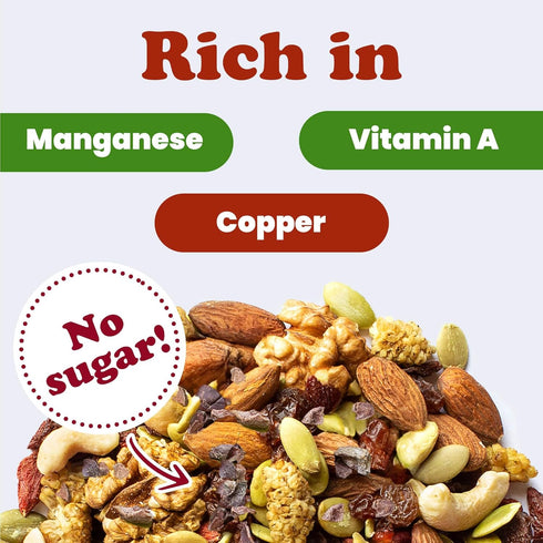 1 Mulberries, Food to Live - Organic Raw Munchies Snack Mix, Pound - Raw and Non-GMO Snack Mix Contains Cacao Nibs