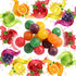 4 Hard Candy Fruit Balls - Pounds - Fruity Sour Balls - Classic Hard Candies for Office, Desk, Calssroom - Colorful