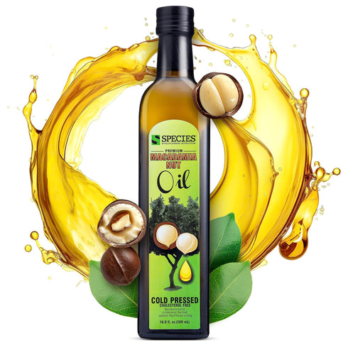 Species Nutrition Macadamia Nut Oil, Healthy Cooking Oil for Stir Fry, Sweet,