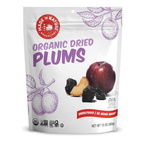 Made In Nature Organic Dried Plums, 13 Ounce (Pack of 1) Vegan