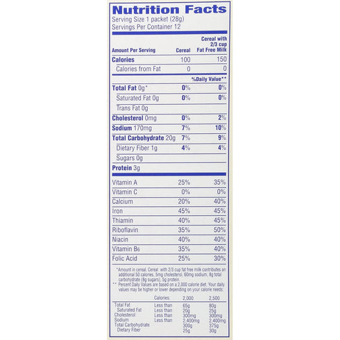 Cream of Wheat 1 12 Packets (Pack 4) Instant Hot Cereal, Original, Ounce