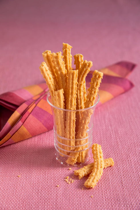 (4oz) Joanie's Cheese Straws - Spicy Crisp Cheddar - Authentic Southern Snack - Large Bag