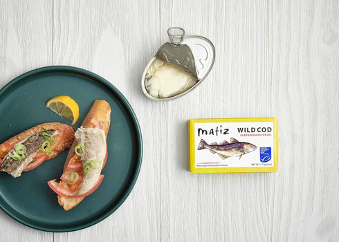 5 Pack Packed Frozen Matiz Wild Cod in Olive Oil | From Spain | | Natural Artisan Wild Caught Fish | Fresh, Never |