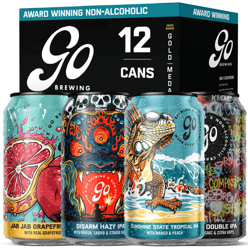 Go Brewing - IPA 12 Mixed Pack - Non Alcoholic Beer -