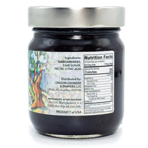 Pack 12 Oz (Pack 3) Oregon Growers, Marionberry Jam, Strawberry Jam, & Red Raspberry Jam Variety - Marionberry