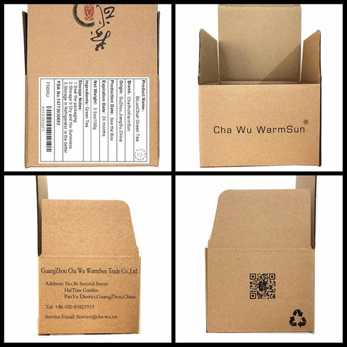 ChaWuWarmSun BiLuoChun Green Tea, 3.5oz (100g) Loose Leaf from DongTing Mountain, Chinese Famous Green Tea