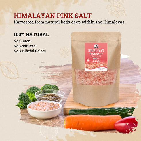 52USA 12 oz 2 lb 2 Set Whole Black Peppercorns + Himalayan Pink Salt (Coarse Grain) - Salt and Pepper Grinder, Black
