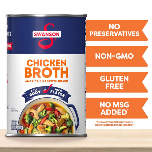 14.5 Oz (12 Pack) Swanson Chicken Broth, Can