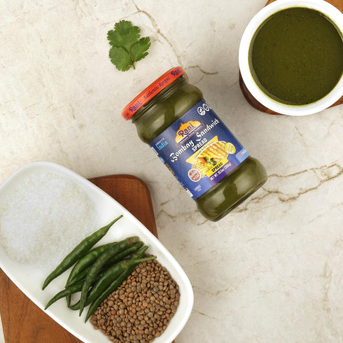 10.5oz (300g) Rani Bombay Sandwich Spread, Mild (Mint & Coriander) Glass Jar, Ready to Eat ~ Vegan | Gluten Free |