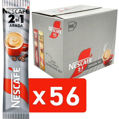 2 1 56 Nescafe in Unsweetened, Coffee + Coffee creamer, No Added Sugar - Sticks