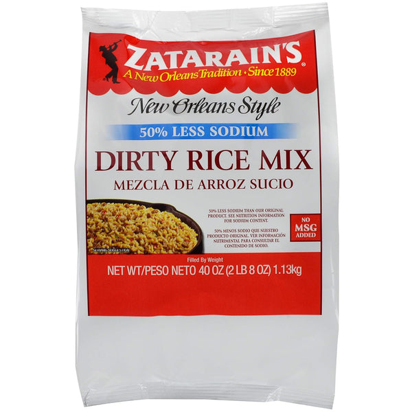 Zatarain's Reduced Sodium Dirty Rice Mix, 40 oz - One 40 Ounce