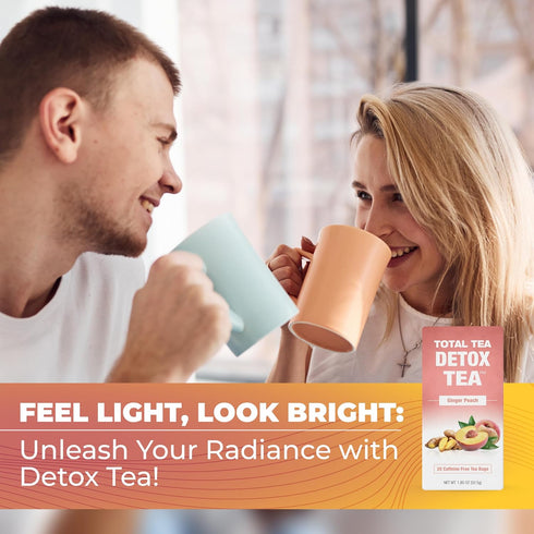 SIimming 25 l0ss Total Tea Detox Tea Caffeine Free - Day Detox - Weight for women with Chamomile, Hibiscus Tea & Ginger